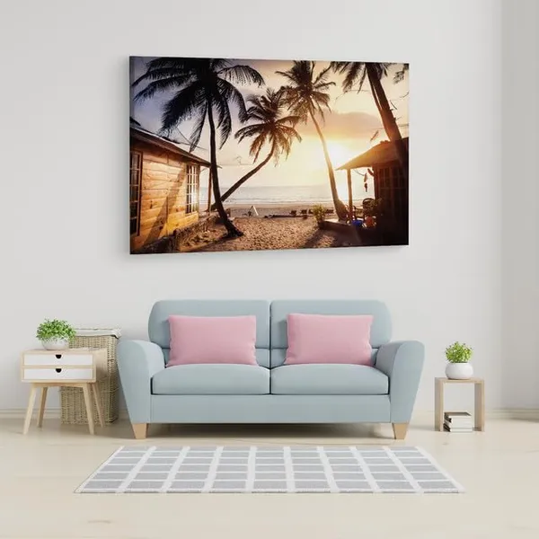 Multicolor_Palolem_Beach,_Wooden_Framed_Canvas_Paintings_|_For_Home_Decor_|_Bedroom,_Living_Room,Wall_Decoration_|_Wall_Art_Painting,_Ct0628,_Size_16_X_24_In