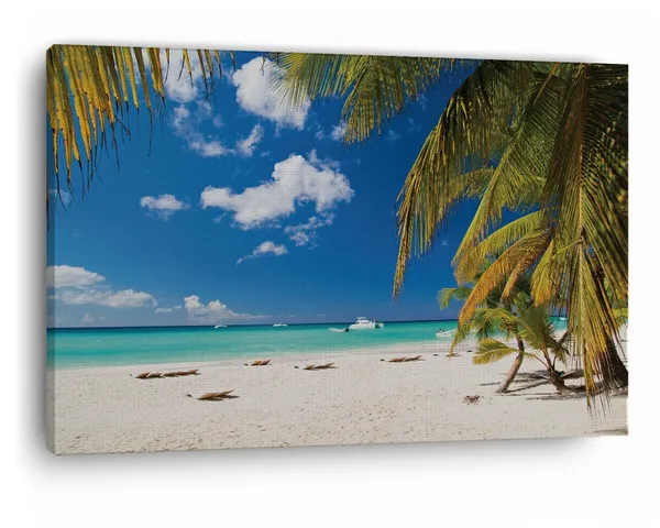 Multicolor_Beach_Sea_Palms,_Wooden_Framed_Canvas_Paintings_|_For_Home_Decor_|_Bedroom,_Living_Room,Wall_Decoration_|_Wall_Art_Painting,_Ct0630,_Size_16_X_24_In