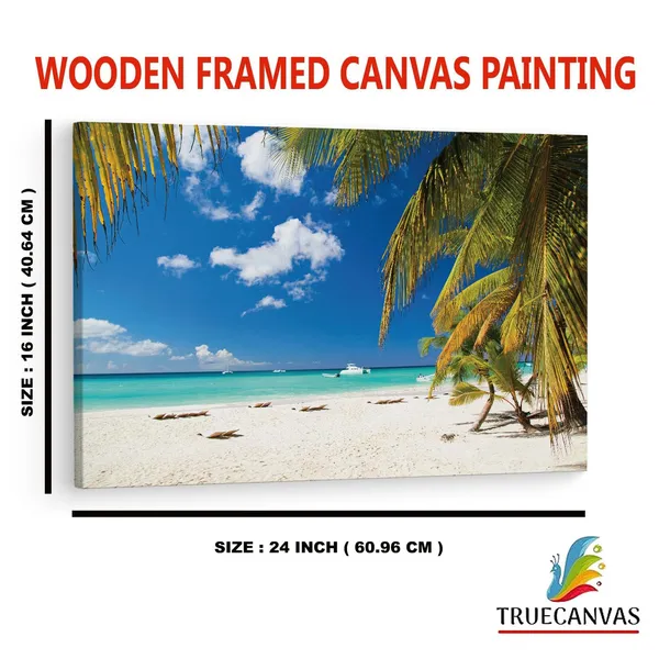 Multicolor_Beach_Sea_Palms,_Wooden_Framed_Canvas_Paintings_|_For_Home_Decor_|_Bedroom,_Living_Room,Wall_Decoration_|_Wall_Art_Painting,_Ct0630,_Size_16_X_24_In
