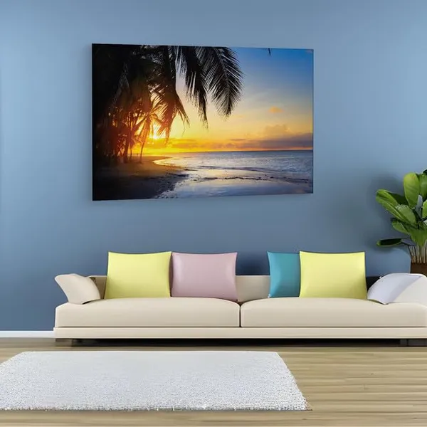 Multicolor_Beautiful_Sunrise_Over_The_Tropical_Beach,_Wooden_Framed_Canvas_Paintings_|_For_Home_Decor_|_Bedroom,_Living_Room,Wall_Decoration_|_Wall_Art_Painting,_Ct0636,_Size_16_X_24_In