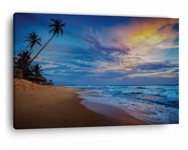 Multicolor_Waikkal_Beach,_Wooden_Framed_Canvas_Paintings_|_For_Home_Decor_|_Bedroom,_Living_Room,Wall_Decoration_|_Wall_Art_Painting,_Ct0640,_Size_16_X_24_In