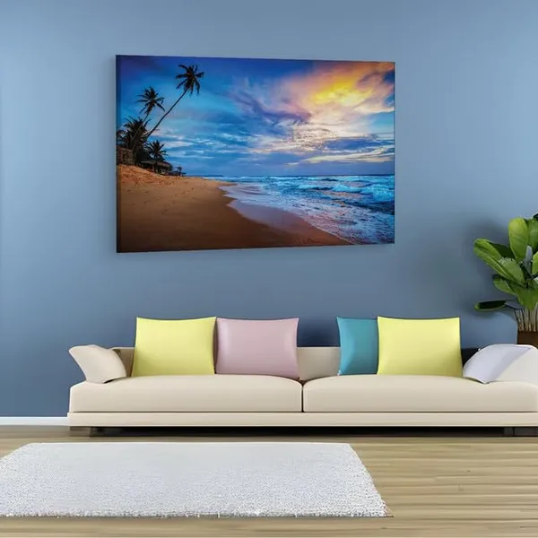 Multicolor_Waikkal_Beach,_Wooden_Framed_Canvas_Paintings_|_For_Home_Decor_|_Bedroom,_Living_Room,Wall_Decoration_|_Wall_Art_Painting,_Ct0640,_Size_16_X_24_In