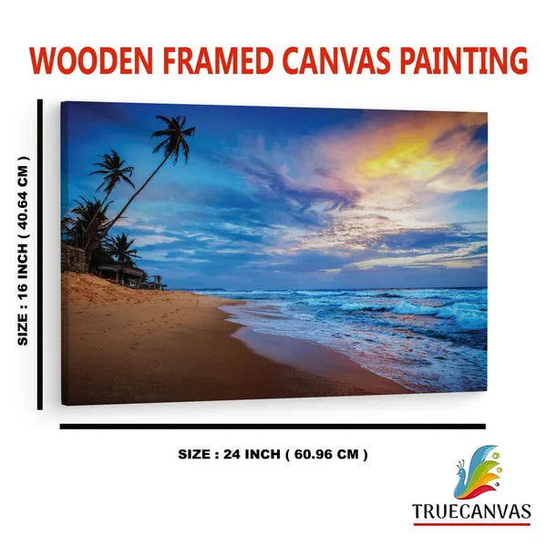 Multicolor_Waikkal_Beach,_Wooden_Framed_Canvas_Paintings_|_For_Home_Decor_|_Bedroom,_Living_Room,Wall_Decoration_|_Wall_Art_Painting,_Ct0640,_Size_16_X_24_In