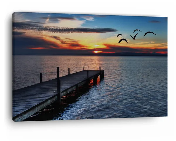 Multicolor_Lake_Norman,_Wooden_Framed_Canvas_Paintings_|_For_Home_Decor_|_Bedroom,_Living_Room,Wall_Decoration_|_Wall_Art_Painting,_Ct0647,_Size_16_X_24_In