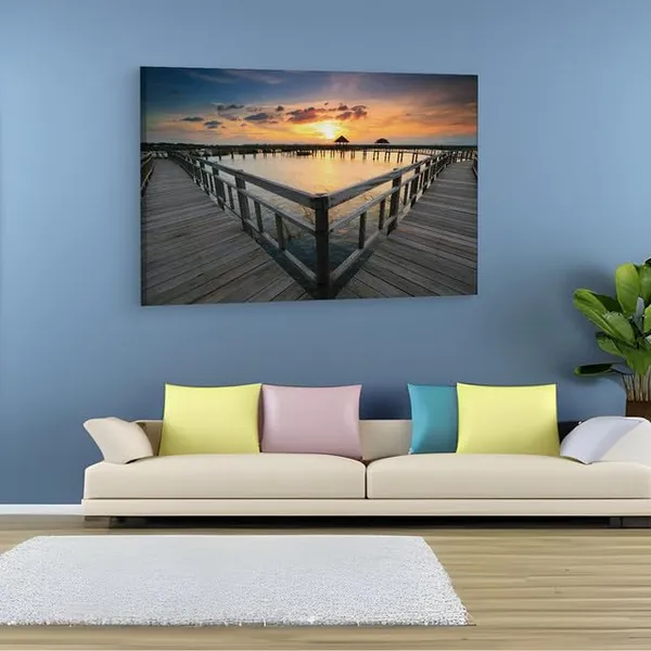 Multicolor_Sea_Beach_Scene,_Wooden_Framed_Canvas_Paintings_|_For_Home_Decor_|_Bedroom,_Living_Room,Wall_Decoration_|_Wall_Art_Painting,_Ct0649,_Size_16_X_24_In