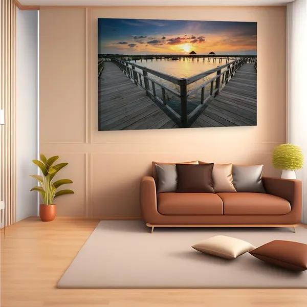 Multicolor_Sea_Beach_Scene,_Wooden_Framed_Canvas_Paintings_|_For_Home_Decor_|_Bedroom,_Living_Room,Wall_Decoration_|_Wall_Art_Painting,_Ct0649,_Size_16_X_24_In