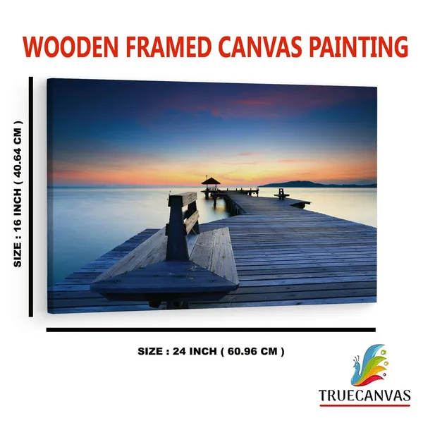 Multicolor_Thailand_Beach_Pier,_Sun,_Sunset,_Wooden_Framed_Canvas_Paintings_|_For_Home_Decor_|_Bedroom,_Living_Room,Wall_Decoration_|_Wall_Art_Painting,_Ct0652,_Size_16_X_24_In