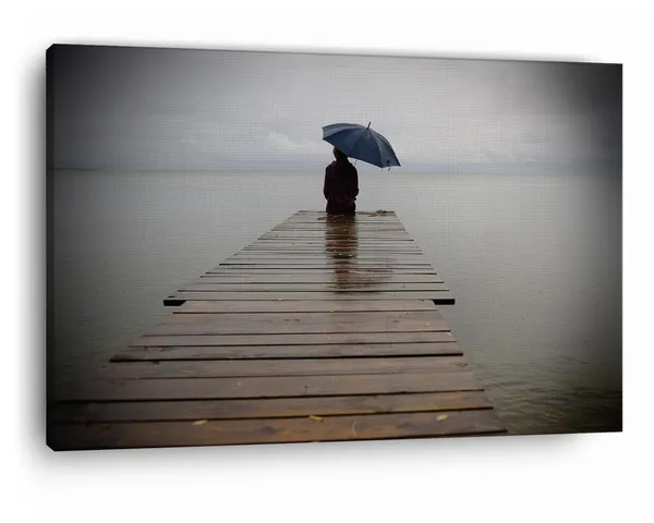 Multicolor_Loneliness_And_Mental_Health,_Wooden_Framed_Canvas_Paintings_|_For_Home_Decor_|_Bedroom,_Living_Room,Wall_Decoration_|_Wall_Art_Painting,_Ct0653,_Size_16_X_24_In