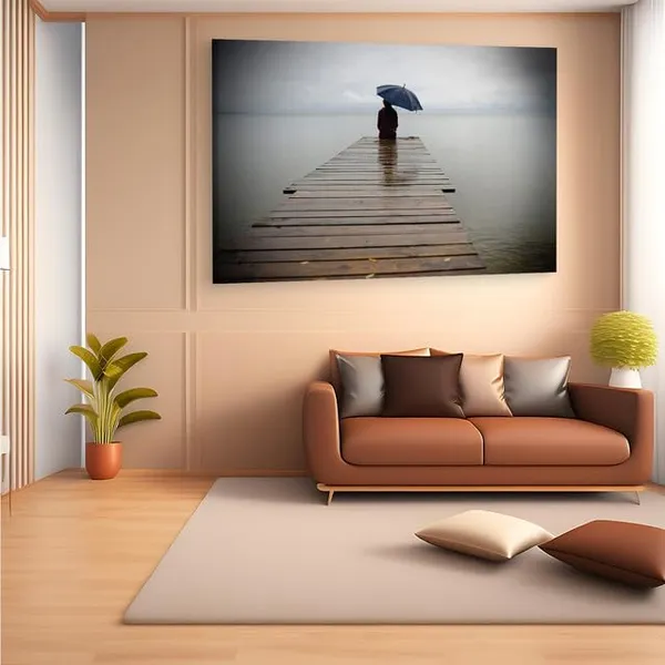 Multicolor_Loneliness_And_Mental_Health,_Wooden_Framed_Canvas_Paintings_|_For_Home_Decor_|_Bedroom,_Living_Room,Wall_Decoration_|_Wall_Art_Painting,_Ct0653,_Size_16_X_24_In