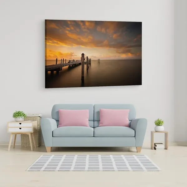 Multicolor_Photos_At_Chadwick_Beach_Island,_Wooden_Framed_Canvas_Paintings_|_For_Home_Decor_|_Bedroom,_Living_Room,Wall_Decoration_|_Wall_Art_Painting,_Ct0669,_Size_16_X_24_In