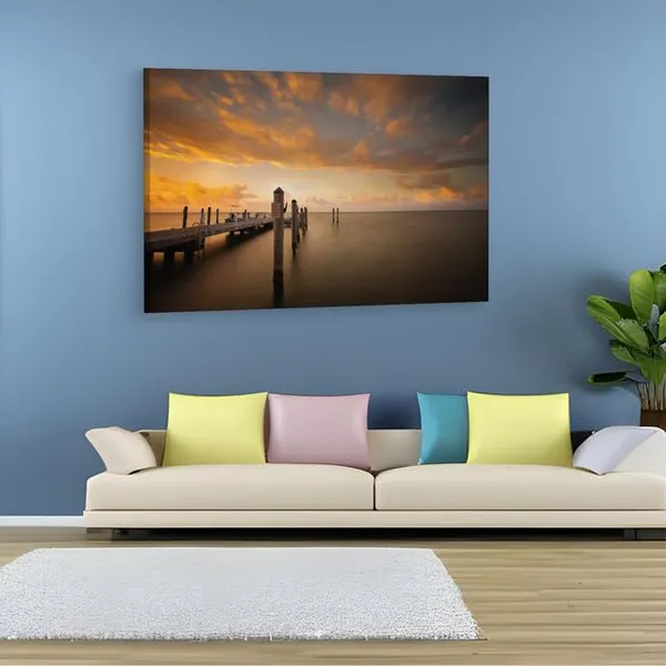 Multicolor_Photos_At_Chadwick_Beach_Island,_Wooden_Framed_Canvas_Paintings_|_For_Home_Decor_|_Bedroom,_Living_Room,Wall_Decoration_|_Wall_Art_Painting,_Ct0669,_Size_16_X_24_In