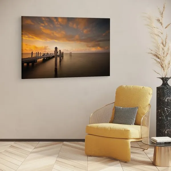 Multicolor_Photos_At_Chadwick_Beach_Island,_Wooden_Framed_Canvas_Paintings_|_For_Home_Decor_|_Bedroom,_Living_Room,Wall_Decoration_|_Wall_Art_Painting,_Ct0669,_Size_16_X_24_In