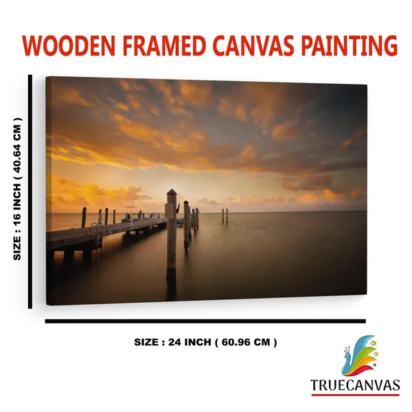 Multicolor_Photos_At_Chadwick_Beach_Island,_Wooden_Framed_Canvas_Paintings_|_For_Home_Decor_|_Bedroom,_Living_Room,Wall_Decoration_|_Wall_Art_Painting,_Ct0669,_Size_16_X_24_In