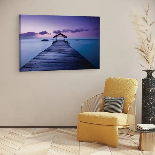 Multicolor_Pigeon_Point_Beach,_Wooden_Framed_Canvas_Paintings_|_For_Home_Decor_|_Bedroom,_Living_Room,Wall_Decoration_|_Wall_Art_Painting,_Ct0675,_Size_16_X_24_In