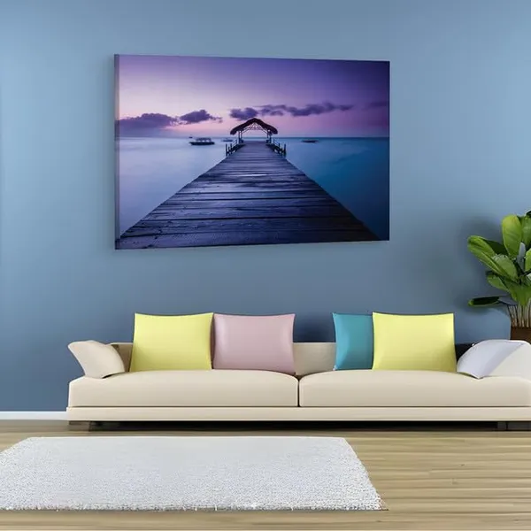 Multicolor_Pigeon_Point_Beach,_Wooden_Framed_Canvas_Paintings_|_For_Home_Decor_|_Bedroom,_Living_Room,Wall_Decoration_|_Wall_Art_Painting,_Ct0675,_Size_16_X_24_In