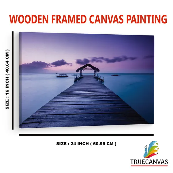 Multicolor_Pigeon_Point_Beach,_Wooden_Framed_Canvas_Paintings_|_For_Home_Decor_|_Bedroom,_Living_Room,Wall_Decoration_|_Wall_Art_Painting,_Ct0675,_Size_16_X_24_In