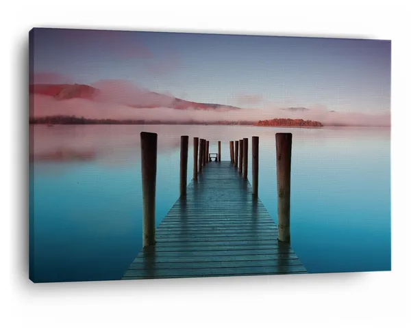 Multicolor_Mist_Pier,_Wooden_Framed_Canvas_Paintings_|_For_Home_Decor_|_Bedroom,_Living_Room,Wall_Decoration_|_Wall_Art_Painting,_Ct0678,_Size_16_X_24_In