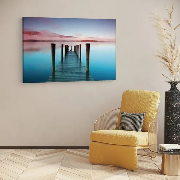 Multicolor_Mist_Pier,_Wooden_Framed_Canvas_Paintings_|_For_Home_Decor_|_Bedroom,_Living_Room,Wall_Decoration_|_Wall_Art_Painting,_Ct0678,_Size_16_X_24_In