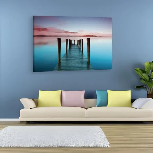Multicolor_Mist_Pier,_Wooden_Framed_Canvas_Paintings_|_For_Home_Decor_|_Bedroom,_Living_Room,Wall_Decoration_|_Wall_Art_Painting,_Ct0678,_Size_16_X_24_In