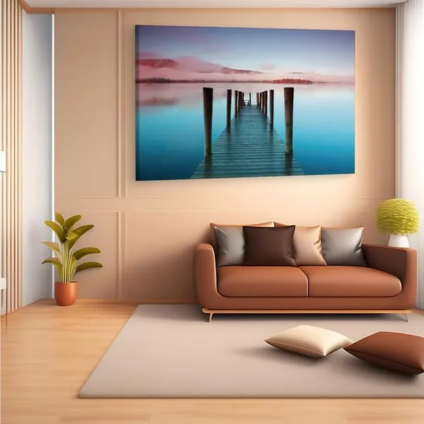Multicolor_Mist_Pier,_Wooden_Framed_Canvas_Paintings_|_For_Home_Decor_|_Bedroom,_Living_Room,Wall_Decoration_|_Wall_Art_Painting,_Ct0678,_Size_16_X_24_In