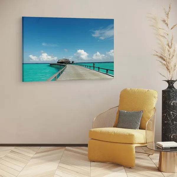 Multicolor_Maldives,_Wooden_Framed_Canvas_Paintings_|_For_Home_Decor_|_Bedroom,_Living_Room,Wall_Decoration_|_Wall_Art_Painting,_Ct0681,_Size_16_X_24_In