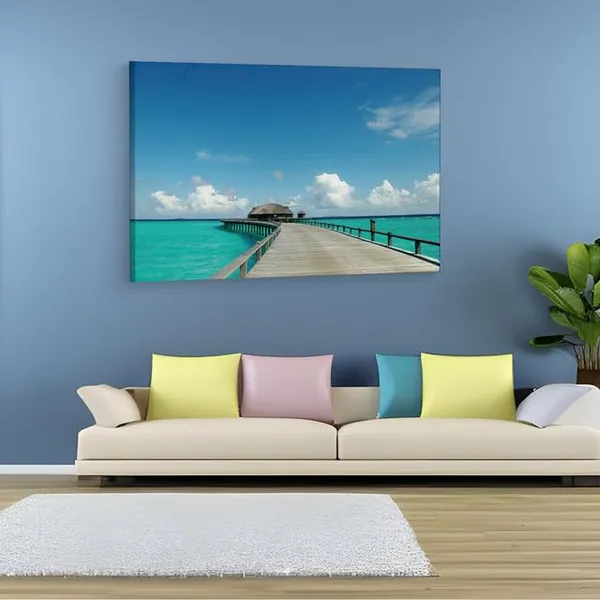 Multicolor_Maldives,_Wooden_Framed_Canvas_Paintings_|_For_Home_Decor_|_Bedroom,_Living_Room,Wall_Decoration_|_Wall_Art_Painting,_Ct0681,_Size_16_X_24_In
