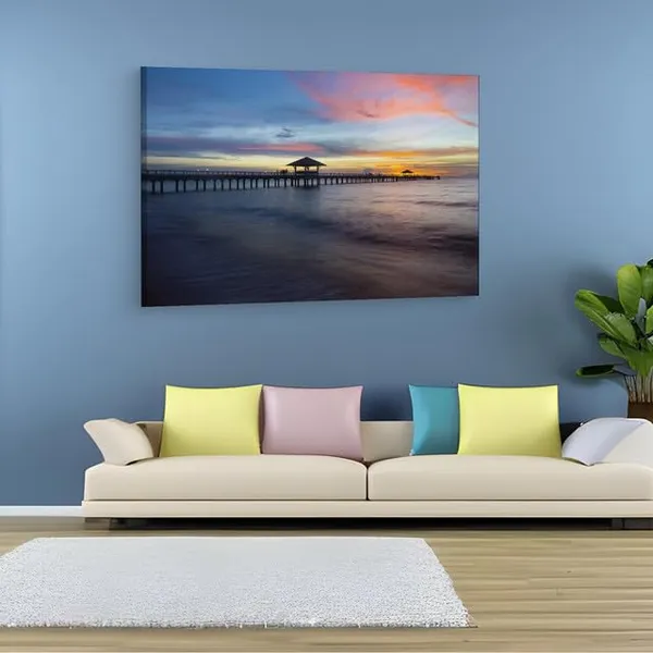 Multicolor_Old_Wood_Bridge,_Wooden_Framed_Canvas_Paintings_|_For_Home_Decor_|_Bedroom,_Living_Room,Wall_Decoration_|_Wall_Art_Painting,_Ct0682,_Size_16_X_24_In