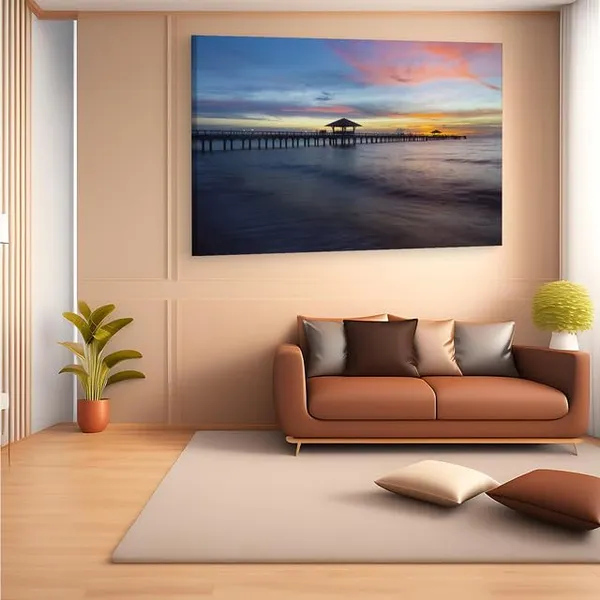 Multicolor_Old_Wood_Bridge,_Wooden_Framed_Canvas_Paintings_|_For_Home_Decor_|_Bedroom,_Living_Room,Wall_Decoration_|_Wall_Art_Painting,_Ct0682,_Size_16_X_24_In