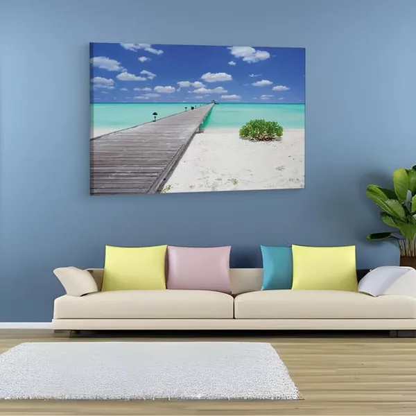 Multicolor_Maldives,_Wooden_Framed_Canvas_Paintings_|_For_Home_Decor_|_Bedroom,_Living_Room,Wall_Decoration_|_Wall_Art_Painting,_Ct0689,_Size_16_X_24_In