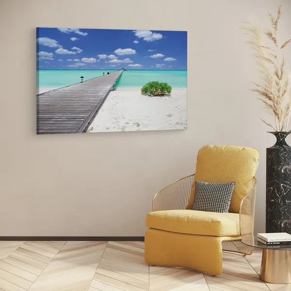 Multicolor_Maldives,_Wooden_Framed_Canvas_Paintings_|_For_Home_Decor_|_Bedroom,_Living_Room,Wall_Decoration_|_Wall_Art_Painting,_Ct0689,_Size_16_X_24_In