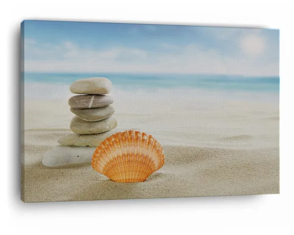 Multicolor_Golden_Sand_Beach_Shell,_Wooden_Framed_Canvas_Paintings_|_For_Home_Decor_|_Bedroom,_Living_Room,Wall_Decoration_|_Wall_Art_Painting,_Ct0700,_Size_16_X_24_In