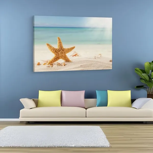 Multicolor_Sandy_Beach_On_Blank_Paper,_Wooden_Framed_Canvas_Paintings_|_For_Home_Decor_|_Bedroom,_Living_Room,Wall_Decoration_|_Wall_Art_Painting,_Ct0711,_Size_16_X_24_In