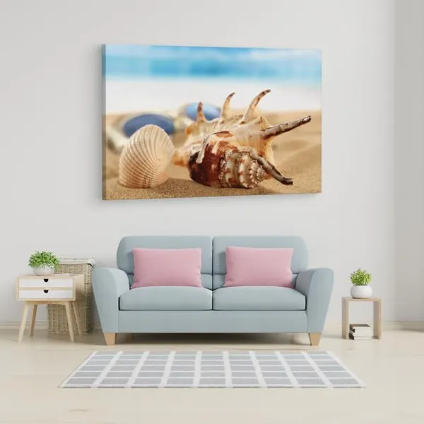 Multicolor_Seven_Horned_Conch_Grass_Jar,_Wooden_Framed_Canvas_Paintings_|_For_Home_Decor_|_Bedroom,_Living_Room,Wall_Decoration_|_Wall_Art_Painting,_Ct0713,_Size_16_X_24_In