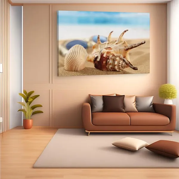 Multicolor_Seven_Horned_Conch_Grass_Jar,_Wooden_Framed_Canvas_Paintings_|_For_Home_Decor_|_Bedroom,_Living_Room,Wall_Decoration_|_Wall_Art_Painting,_Ct0713,_Size_16_X_24_In