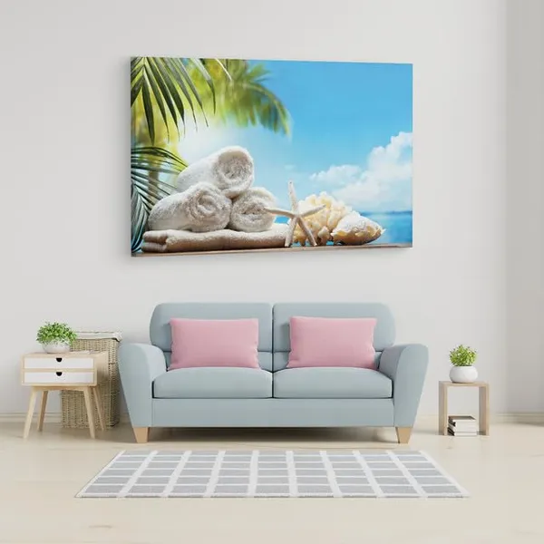 Multicolor_Spa_-_Set,_Starfish,_Flowers,_Wooden_Framed_Canvas_Paintings_|_For_Home_Decor_|_Bedroom,_Living_Room,Wall_Decoration_|_Wall_Art_Painting,_Ct0717,_Size_16_X_24_In