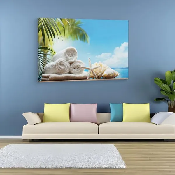 Multicolor_Spa_-_Set,_Starfish,_Flowers,_Wooden_Framed_Canvas_Paintings_|_For_Home_Decor_|_Bedroom,_Living_Room,Wall_Decoration_|_Wall_Art_Painting,_Ct0717,_Size_16_X_24_In