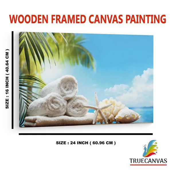 Multicolor_Spa_-_Set,_Starfish,_Flowers,_Wooden_Framed_Canvas_Paintings_|_For_Home_Decor_|_Bedroom,_Living_Room,Wall_Decoration_|_Wall_Art_Painting,_Ct0717,_Size_16_X_24_In