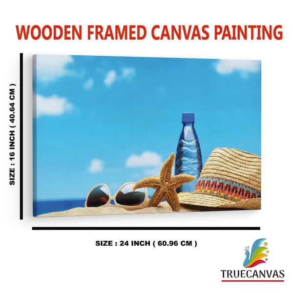 Multicolor_Cool_Summer,_Bottle,_Starfish,_Gat,_Sunglass,_Wooden_Framed_Canvas_Paintings_|_For_Home_Decor_|_Bedroom,_Living_Room,Wall_Decoration_|_Wall_Art_Painting,_Ct0720,_Size_16_X_24_In