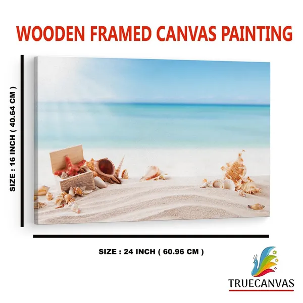 Multicolor_Beach_Sand_Starfish,_Wooden_Framed_Canvas_Paintings_|_For_Home_Decor_|_Bedroom,_Living_Room,Wall_Decoration_|_Wall_Art_Painting,_Ct0722,_Size_16_X_24_In