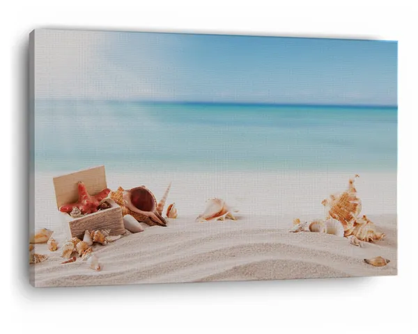 Multicolor_Beach_Sand_Starfish,_Wooden_Framed_Canvas_Paintings_|_For_Home_Decor_|_Bedroom,_Living_Room,Wall_Decoration_|_Wall_Art_Painting,_Ct0722,_Size_16_X_24_In