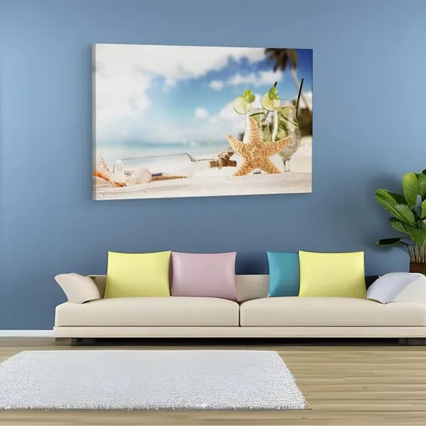 Multicolor_Mojito_Starfish,_Wooden_Framed_Canvas_Paintings_|_For_Home_Decor_|_Bedroom,_Living_Room,Wall_Decoration_|_Wall_Art_Painting,_Ct0725,_Size_16_X_24_In