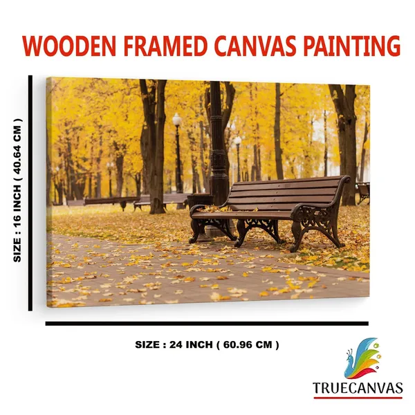 Multicolor_Autumn_Park_Bench_Scene_Nature_Mural,_Wooden_Framed_Canvas_Paintings_|_For_Home_Decor_|_Bedroom,_Living_Room,Wall_Decoration_|_Wall_Art_Painting,_Ct0809,_Size_16_X_24_In