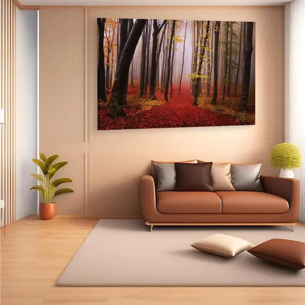 Multicolor_Autumn_|_Forest_Path,_Wooden_Framed_Canvas_Paintings_|_For_Home_Decor_|_Bedroom,_Living_Room,Wall_Decoration_|_Wall_Art_Painting,_Ct0814,_Size_16_X_24_In