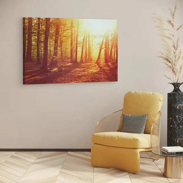 Multicolor_Nature,_|_Forest,_Fall,_Dappled_Sunlight,_Wooden_Framed_Canvas_Paintings_|_For_Home_Decor_|_Bedroom,_Living_Room,Wall_Decoration_|_Wall_Art_Painting,_Ct0824,_Size_16_X_24_In