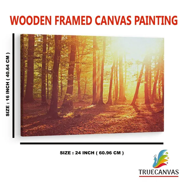 Multicolor_Nature,_|_Forest,_Fall,_Dappled_Sunlight,_Wooden_Framed_Canvas_Paintings_|_For_Home_Decor_|_Bedroom,_Living_Room,Wall_Decoration_|_Wall_Art_Painting,_Ct0824,_Size_16_X_24_In