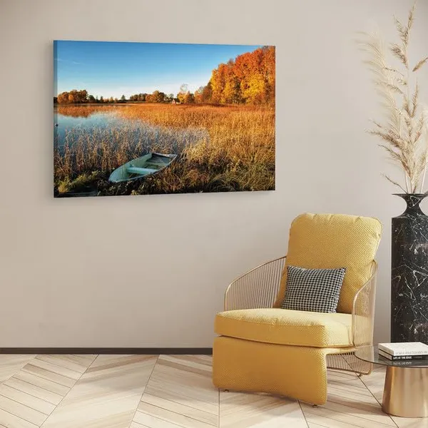 Multicolor_Abandoned_Rowboat,_Wooden_Framed_Canvas_Paintings_|_For_Home_Decor_|_Bedroom,_Living_Room,Wall_Decoration_|_Wall_Art_Painting,_Ct0831,_Size_16_X_24_In