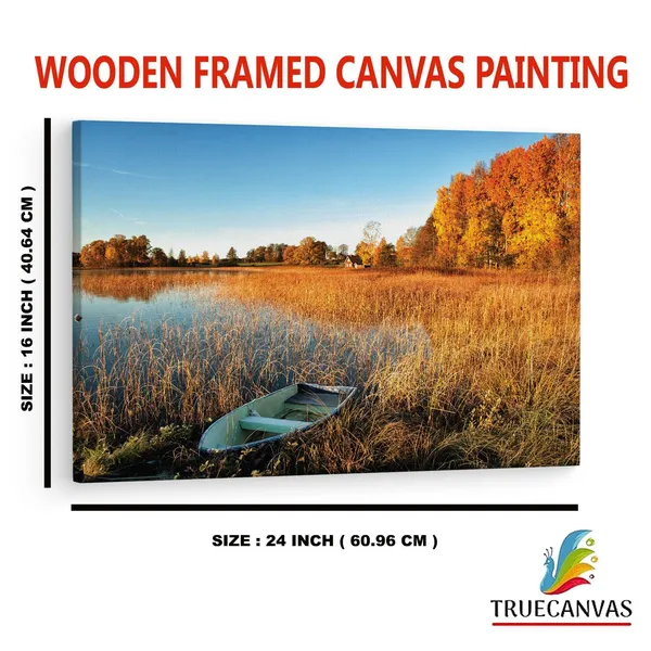 Multicolor_Abandoned_Rowboat,_Wooden_Framed_Canvas_Paintings_|_For_Home_Decor_|_Bedroom,_Living_Room,Wall_Decoration_|_Wall_Art_Painting,_Ct0831,_Size_16_X_24_In