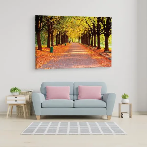 Multicolor_Autumn_In_Evening_Park,_Wooden_Framed_Canvas_Paintings_|_For_Home_Decor_|_Bedroom,_Living_Room,Wall_Decoration_|_Wall_Art_Painting,_Ct0837,_Size_16_X_24_In