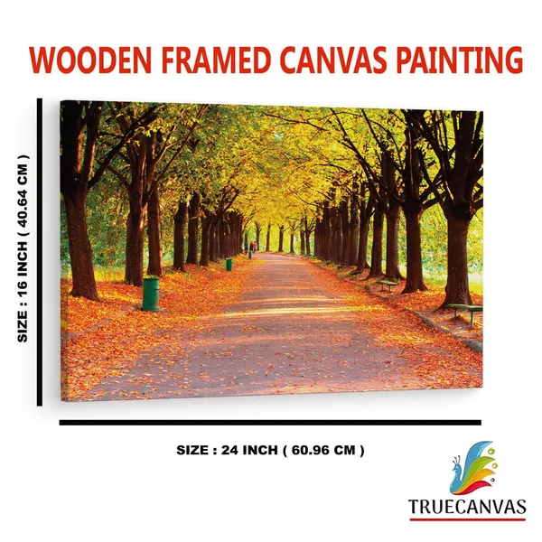 Multicolor_Autumn_In_Evening_Park,_Wooden_Framed_Canvas_Paintings_|_For_Home_Decor_|_Bedroom,_Living_Room,Wall_Decoration_|_Wall_Art_Painting,_Ct0837,_Size_16_X_24_In