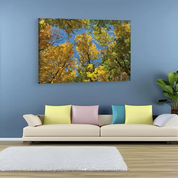 Multicolor_Autumn_Tree_Branches,_Wooden_Framed_Canvas_Paintings_|_For_Home_Decor_|_Bedroom,_Living_Room,Wall_Decoration_|_Wall_Art_Painting,_Ct0855,_Size_16_X_24_In
